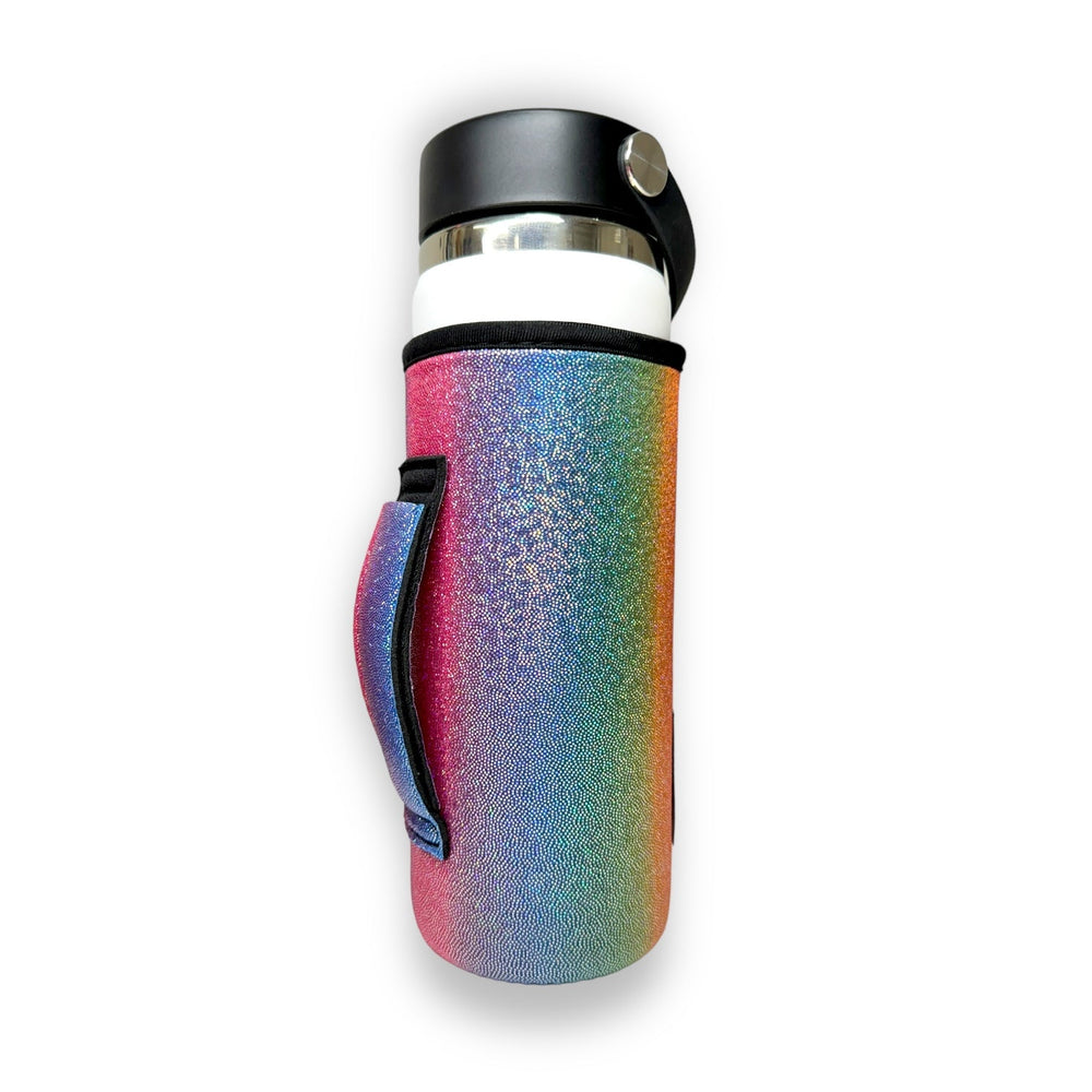 Iridescent Rainbow 16-24oz Soda & Water Bottle / Tallboy Can Handler™ - Drink Handlers