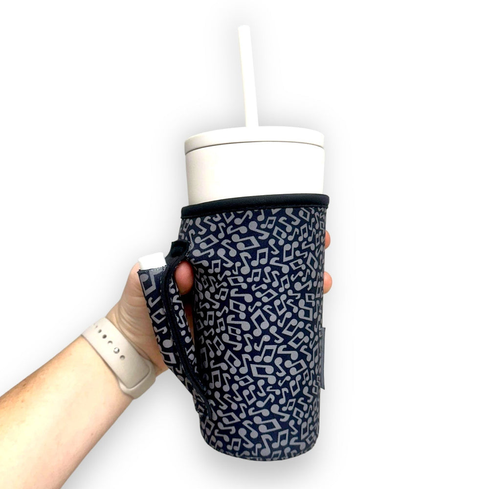 Music Notes 20oz Large Coffee / Tea / Tumbler Handler™ - Drink Handlers