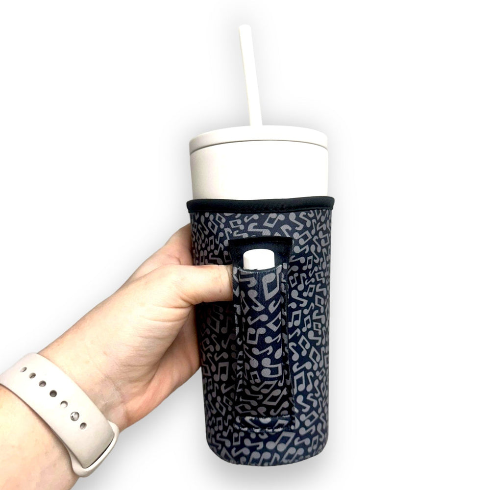 Music Notes 20oz Large Coffee / Tea / Tumbler Handler™ - Drink Handlers