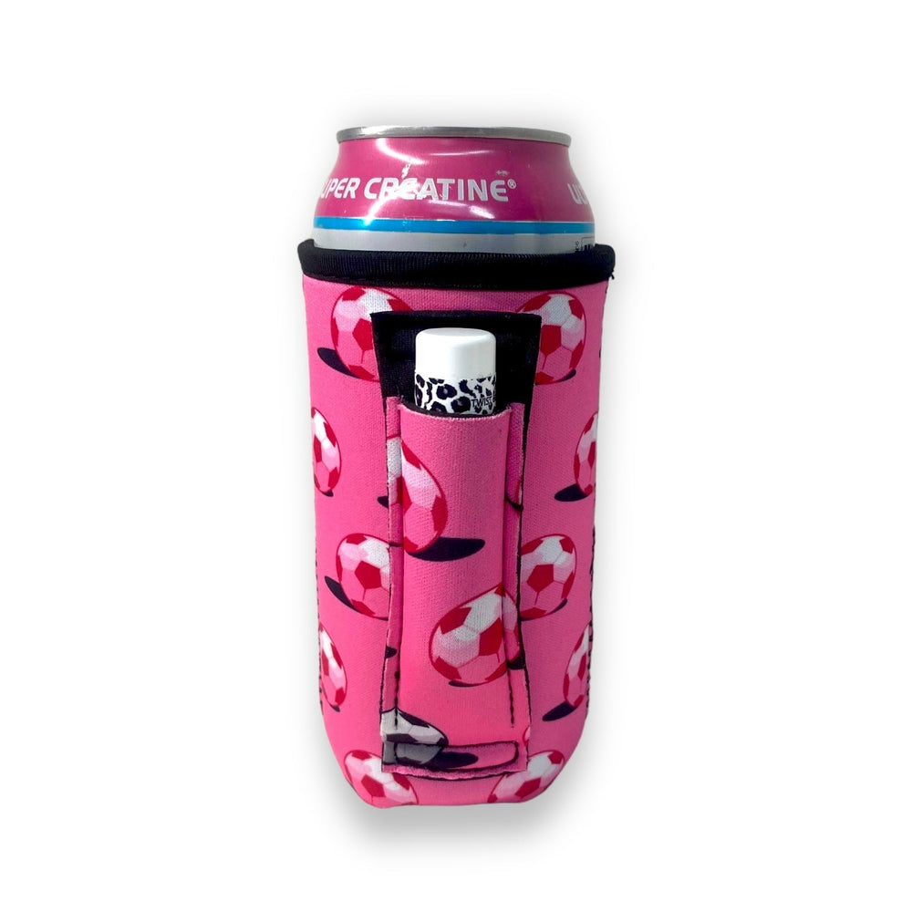 Pink Soccer 16oz Can Handler™ - Drink Handlers
