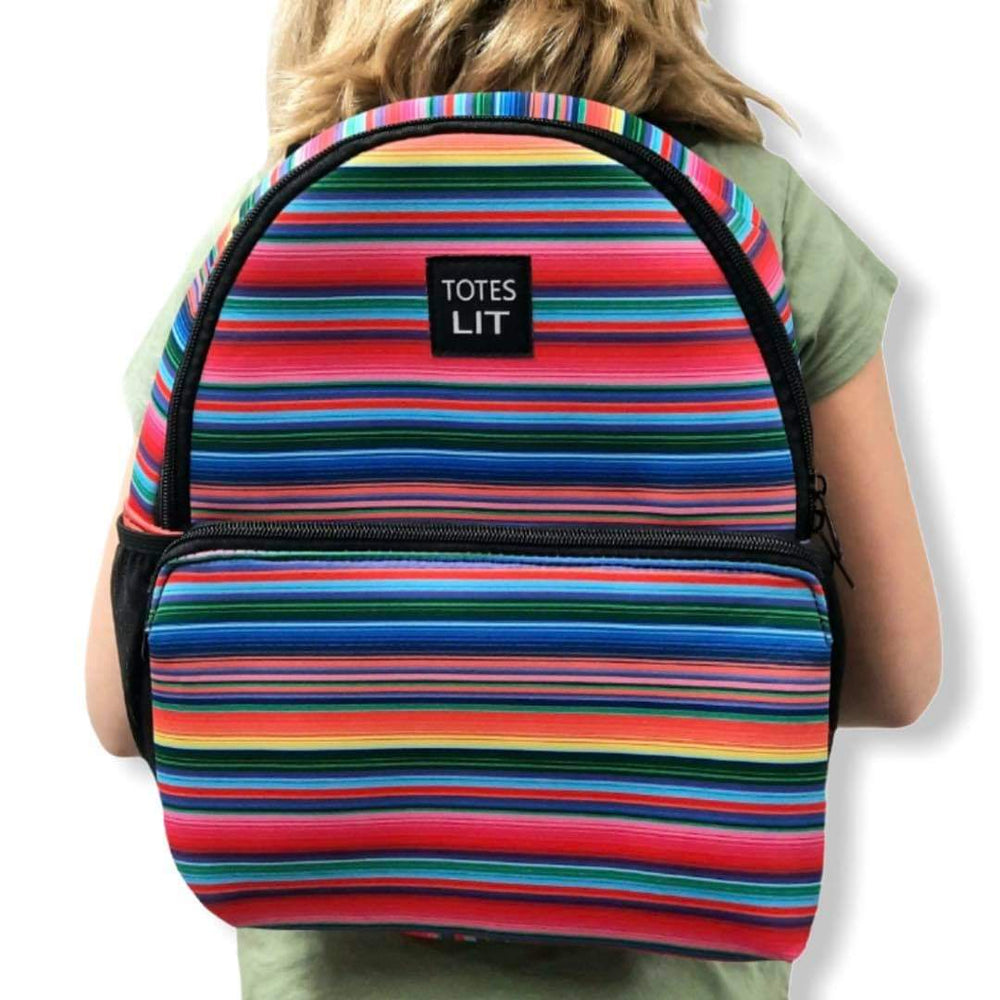 Pink Serape Small Backpack