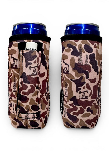 Oilfield Camo 12-16oz Slim Can Handler™