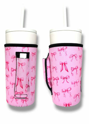 Pink Bows 20oz Large Coffee / Tea / Tumbler Handler™