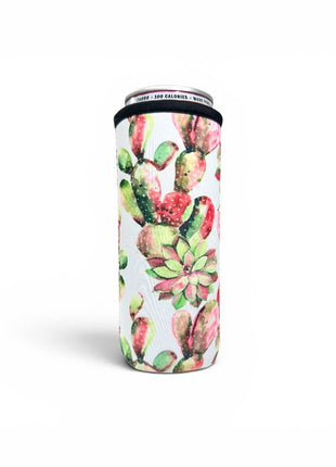 Pink Cacti 12oz Slim Can Sleeve