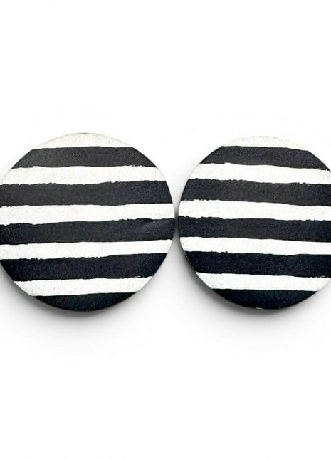 Stripes Neoprene Car Coasters