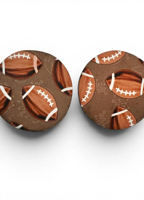 Footballs Neoprene Car Coasters