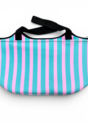Cotton Candy Stripes Neoprene Beach Tote