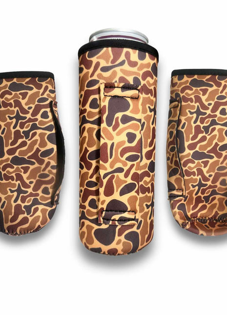 3-Pack No-Pocket 16oz Water Bottle Handler™ Old School Camo
