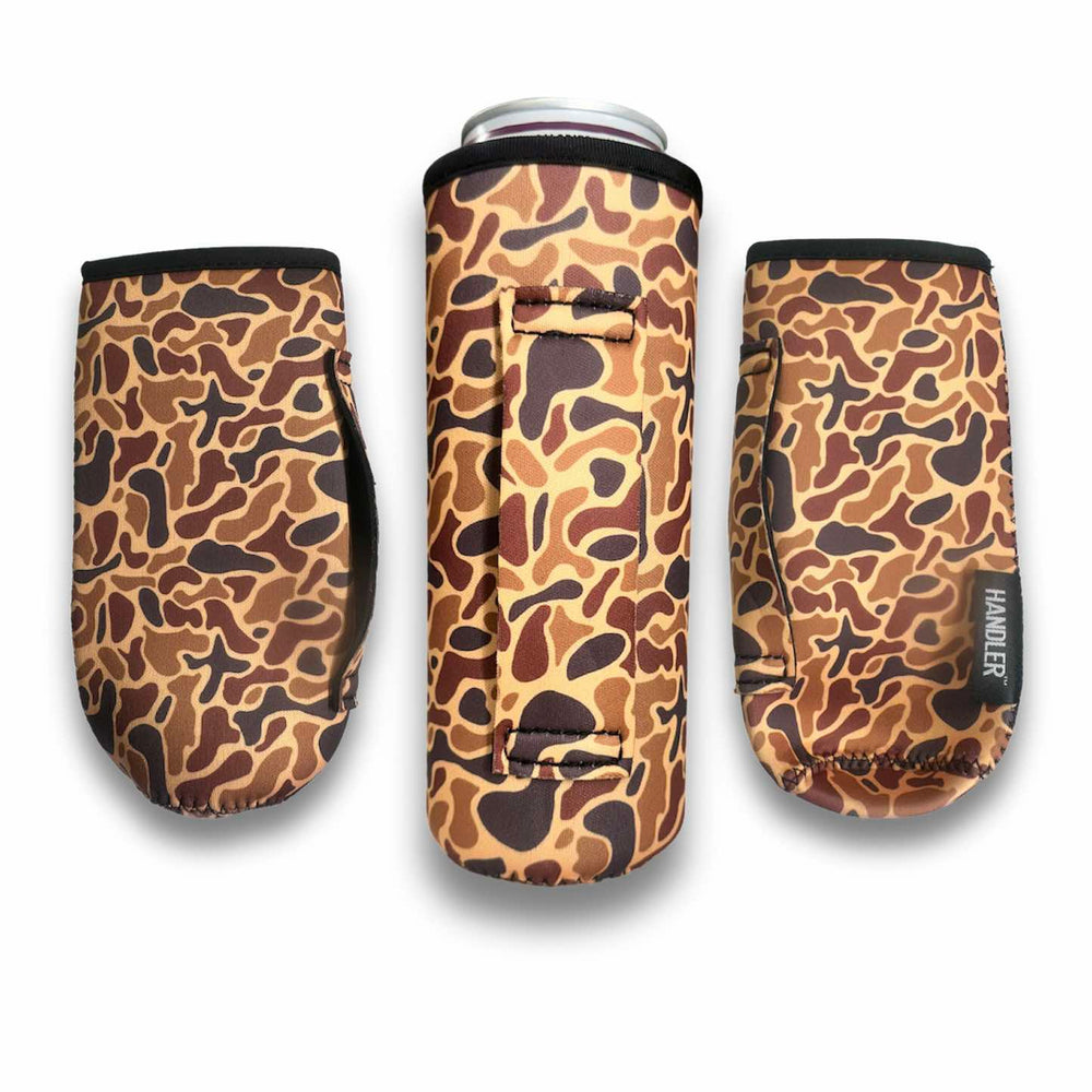 3-Pack No-Pocket 16oz Water Bottle Handler™ Old School Camo