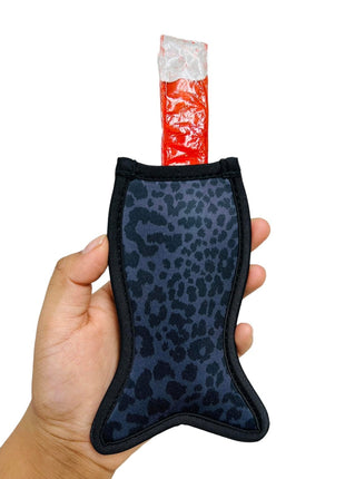 Black Leopard Mermaid Icy Pop Holder - Drink Handlers