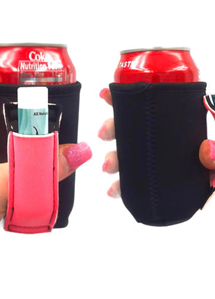 Black w/ Neon Pink 12oz Regular Can Handler™ - Drink Handlers