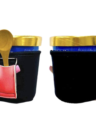 Black w/ Neon Pink Pint Size Ice Cream Handler™ - Drink Handlers