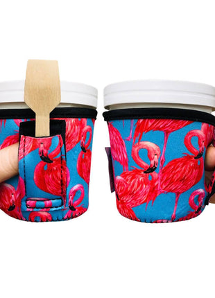Blue Flamingo Pint Size Ice Cream Handler™ - Drink Handlers