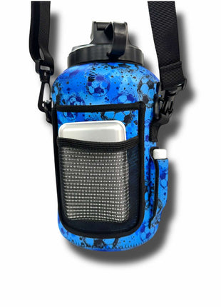 Blue Soccer 1/2 Gallon Jug Carrying Handler™ - Drink Handlers