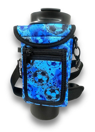 Blue Soccer Around Drink Pocket - Drink Handlers