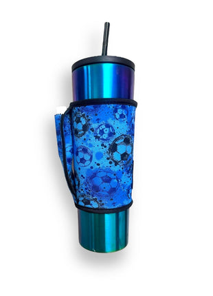 Blue Soccer Large / XL Bottomless Handler™ - Drink Handlers