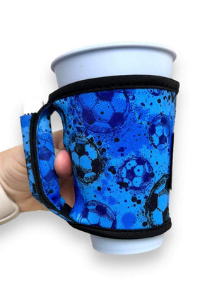 Blue Soccer Small / Medium Bottomless Handler™ - Drink Handlers
