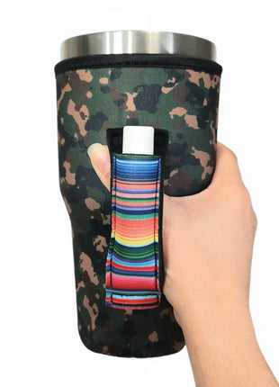 Camo w/ Serape 30-40oz Tumbler Handler™ - Drink Handlers