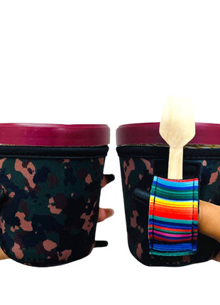 Camo w/ Serape Pint Size Ice Cream Handler™ - Drink Handlers