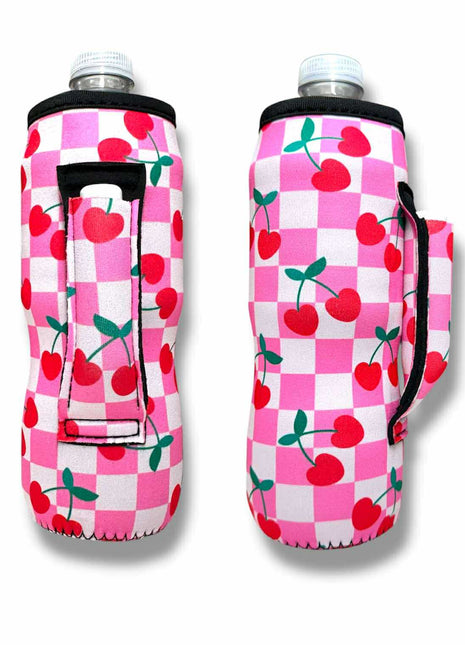 Checker Cherries 16 - 24oz Soda & Water Bottle / Tallboy Can Handler™ - Drink Handlers
