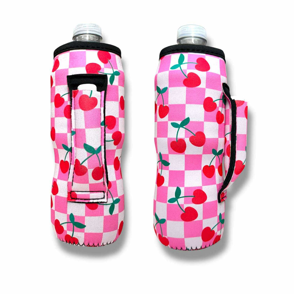 Checker Cherries 16 - 24oz Soda & Water Bottle / Tallboy Can Handler™ - Drink Handlers