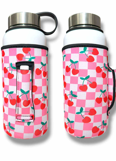 Checker Cherries 30oz Tumbler Handler™ - Drink Handlers