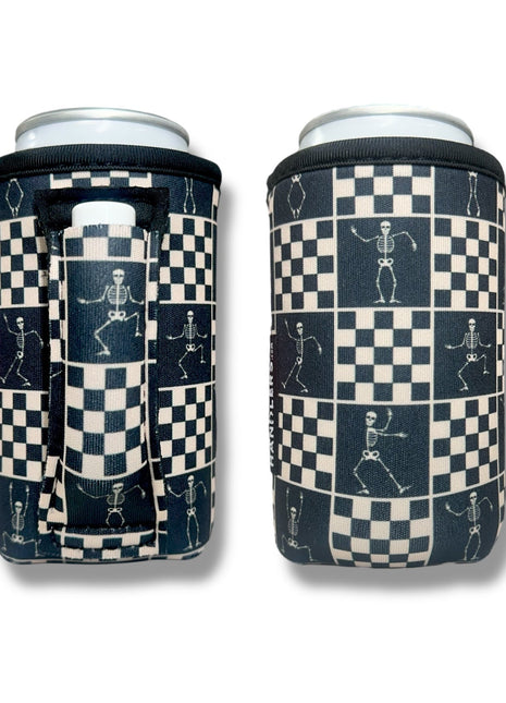 Checkered Skeletons 12oz Regular Can Handler™ - Drink Handlers