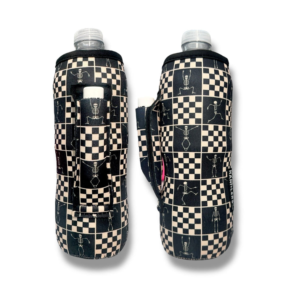 Checkered Skeletons 16 - 24oz Soda & Water Bottle / Tallboy Can Handler™ - Drink Handlers