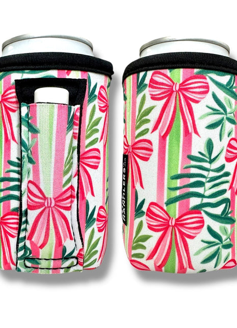 Christmas Bows 12oz Regular Can Handler™ - Drink Handlers