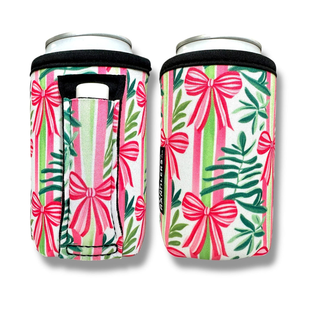 Christmas Bows 12oz Regular Can Handler™ - Drink Handlers