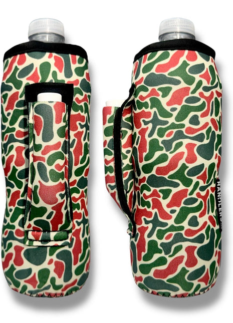 Christmas Camo 16 - 24oz Soda & Water Bottle / Tallboy Can Handler™ - Drink Handlers