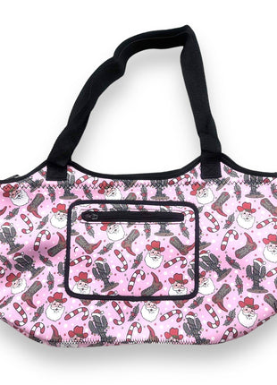 Cowboy Santa Neoprene Tote - Drink Handlers