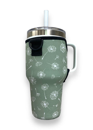 Dandelion 25-35oz Tumbler With Handle Sleeve - Drink Handlers