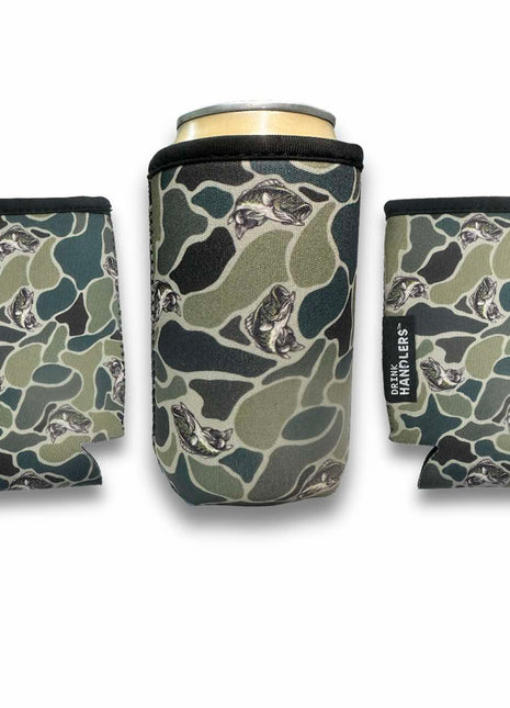3-Pack 12oz Regular Can Sleeve Fish Camo