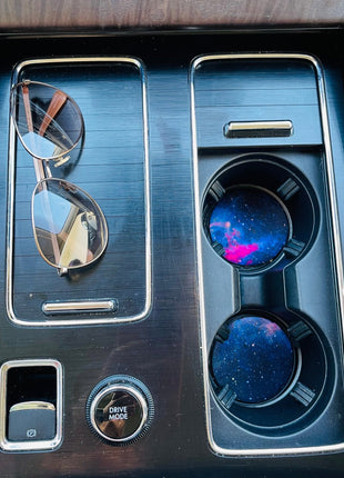 Galaxy Neoprene Car Coasters - Drink Handlers