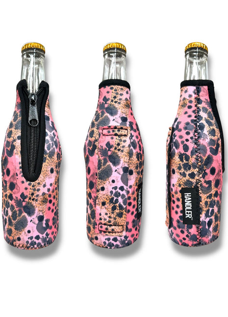 3-Pack No Pocket 12oz Bottleneck Handler - Blushing Leopard