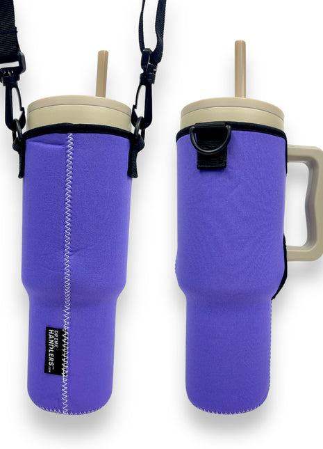 Purple 40oz Tumbler With Handle Sleeve