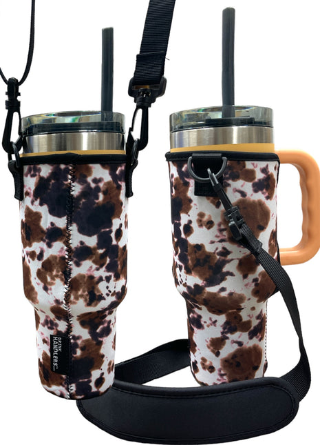 Cow Tippin' 40oz Tumbler With Handle Sleeve