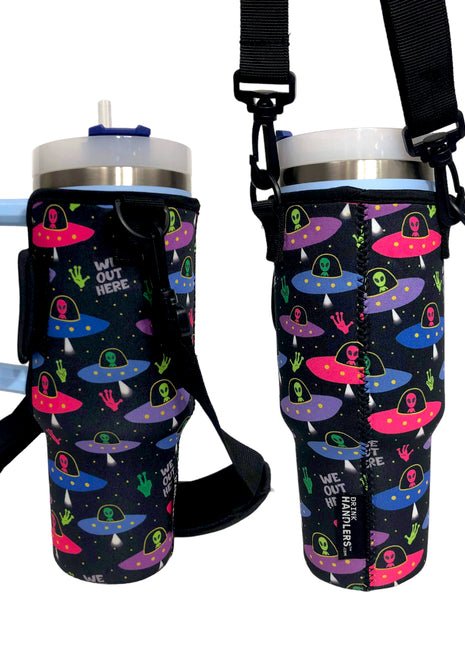 Aliens 40oz Tumbler With Handle Sleeve