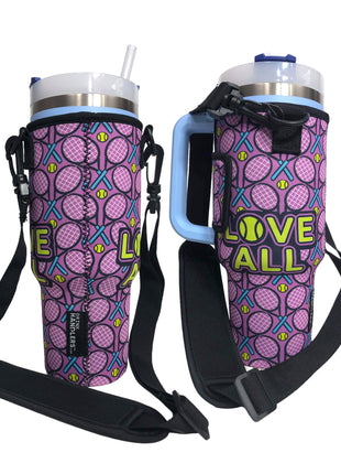 Tennis 40oz Tumbler With Handle Sleeve