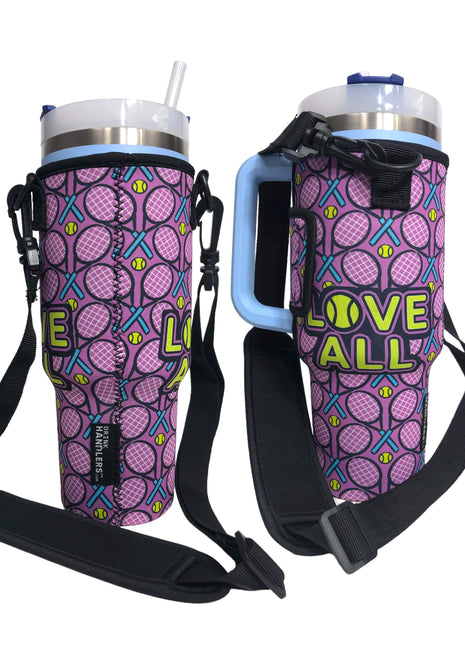 Tennis 40oz Tumbler With Handle Sleeve