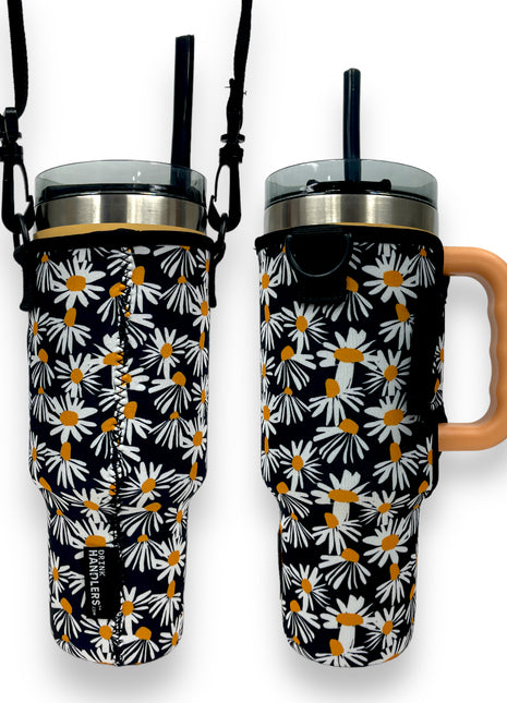 Daisy 40oz Tumbler With Handle Sleeve