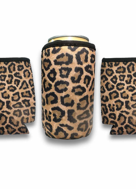 3-Pack 12oz Regular Can Sleeve Leopard