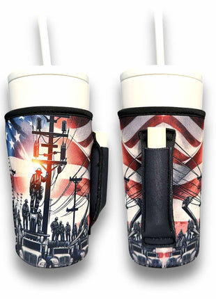 Lineman 20oz Large Coffee / Tea / Tumbler Handler™ - Drink Handlers