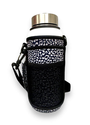 Music Notes 30-40oz Tumbler Handler™ With Carrying Strap - Drink Handlers