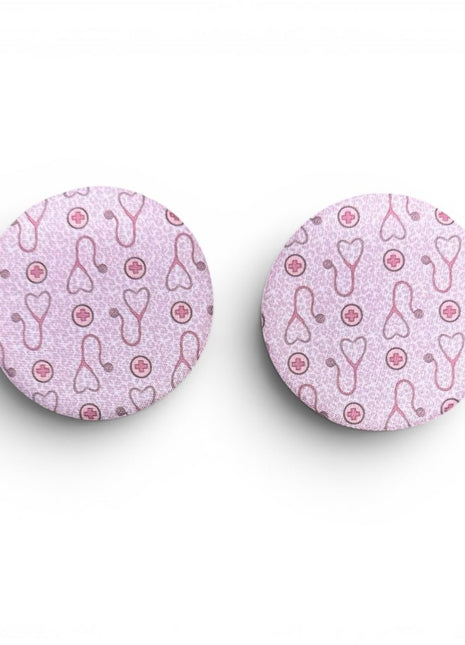Nurse Leopard Neoprene Car Coasters - Drink Handlers