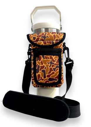 Old School Camo Wrap Around Drink Pocket - Drink Handlers