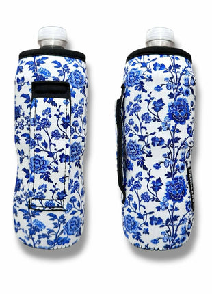 Porcelain Bloom 16 - 24oz Soda & Water Bottle / Tallboy Can Handler™ - Drink Handlers