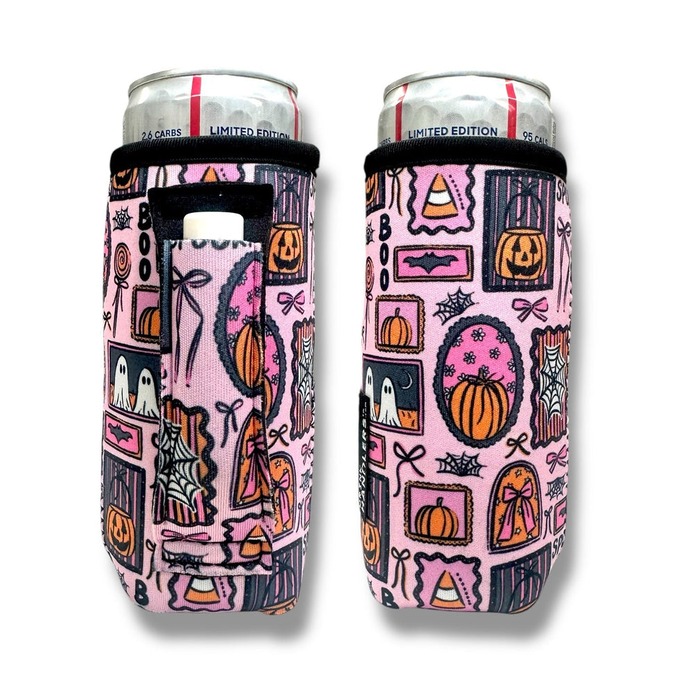 Preppy Halloween 12 - 16oz Slim Can Handler™ - Drink Handlers