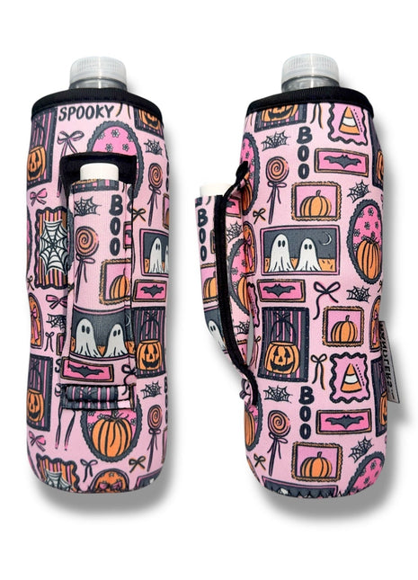 Preppy Halloween 16 - 24oz Soda & Water Bottle / Tallboy Can Handler™ - Drink Handlers